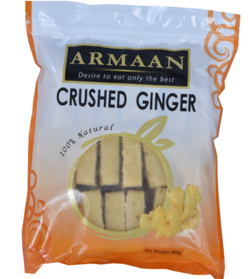 crushed ginger cubes