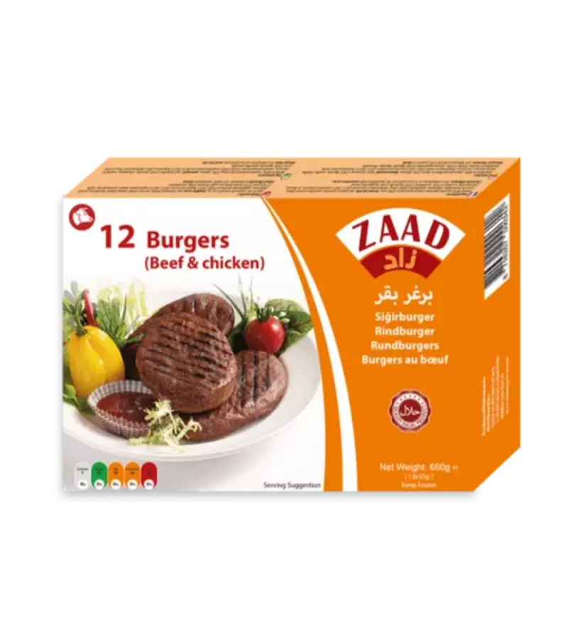 zaad burgers beef and chicken