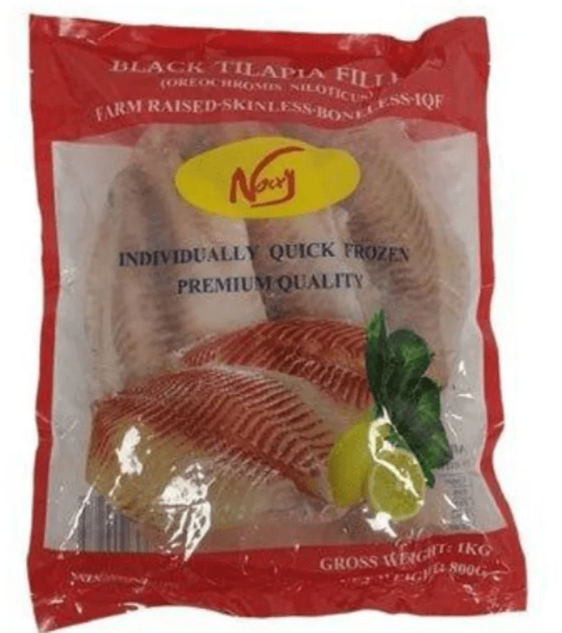 black tilapia fillet