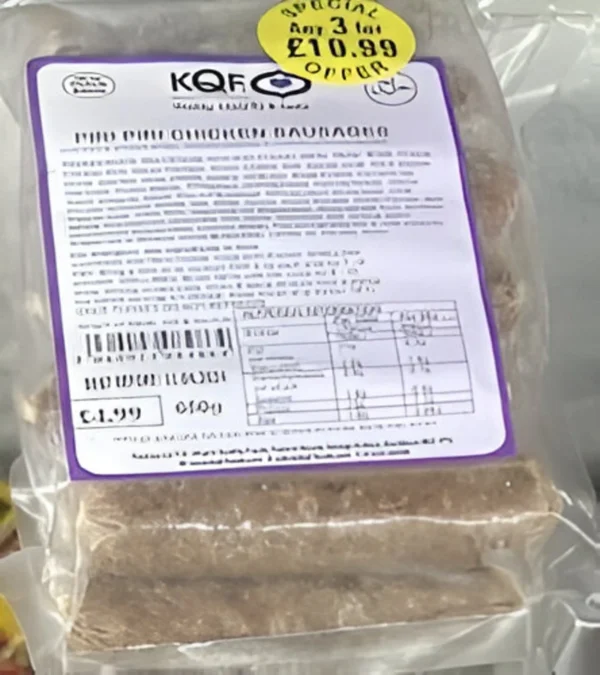 piri piri chicken sausages