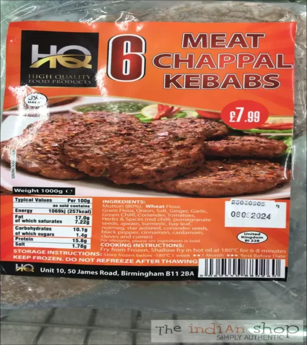 HQ Meat Chappal Kebabs